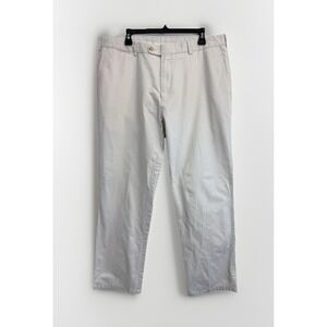 Peter Millar Cotton Pants Men's Size 36X30 Straight Flat Front Chino Golf Cuffed